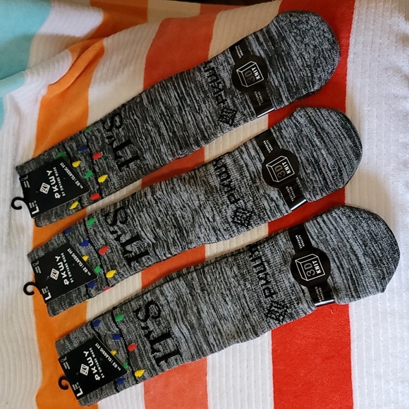 3 Pairs PKWY by Dwyane Wade 'Lit Again' Crew Socks - Picture 1 of 5